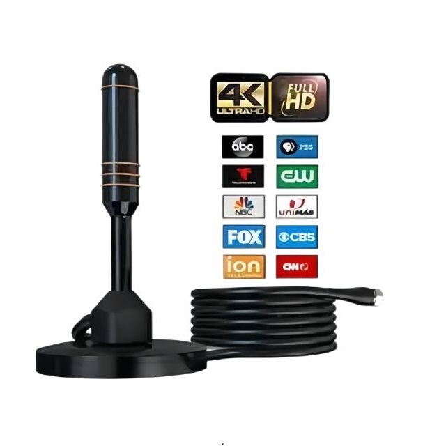 Ground Wave High Gain Aerial DTMB Home Sucker DVB-T HDTV Anteny Magnetic Base TV Antena Anteni Tv Digital Indoor Tv Antenna
