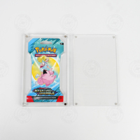 Présentoir de paquets de boosters Pokémon en polyester/plastique transparent, personnalisable en couleur et de haute qualité pour le rangement