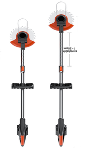 Tondeuse à gazon sans fil à batterie, débroussailleuse pliable portable, coupe-bordures sans fil, désherbeur domestique - Product Image 3