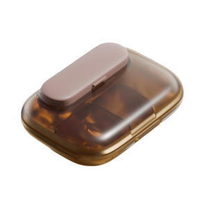Pillbox - Boîte à pilules portable, mini, résistante à la lumière et à l'humidité, pour les voyages, avec compartiment pour sept jours de vitamines. - Product Image 5