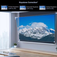 Mini projecteur LED 4K Home Cinéma avec Wi-Fi et Bluetooth, projecteur vidéo de qualité supérieure, projecteur portable Android 4K, projecteur de téléphone 1080P