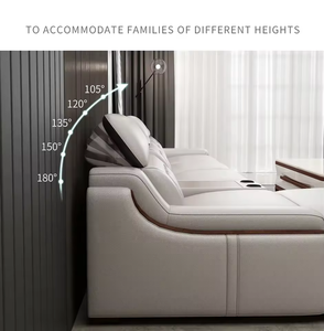 Canapé d'angle modulaire moderne de luxe en cuir extensible à trois places avec structure métallique en forme de L pour salon - Product Image 3