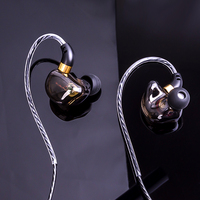 Earphone tipe-c Hi-FI 1DD dinamis HIFI Bass IEM, Headset Earphone Monitor musik olahraga berlari