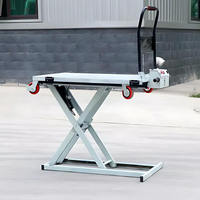 Nouvelle plateforme élévatrice électrique mini de type ciseaux, chariot élévateur, hauteur de levage max. 1,2 m, capacité 200 kg/300 kg/500 kg, vente chaude
