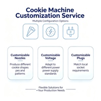 Machine à extruder les biscuits automatique YUNQUAN YQ-400 YQ-600, moulage multi-motifs, acier inoxydable 304, équipement de boulangerie OEM