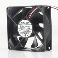 Ventilateur de refroidissement NMB 5V 24V 48V DC 12V 0.34A AC EC 8025 80X80X25MM 8CM à haut débit d'air, convertisseur à roulement à billes 3 fils 3110KL-04W-B69