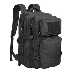 YAKEDA Waterproof 45L Hiking Rucksack Laser Cutting Molle Assault Tactical Backpack