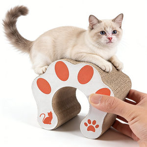 Toptan Modern Şarj Edilebilir Katlanabilir Geri Dönüştürülebilir Sihirli Akordeon Kedi Tırmalama Tahtası Oluklu Mukavva Dayanıklı Evcil Hayvan Oyuncağı Zil - Product Image 3