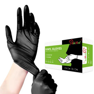 Gants jetables en vinyle pour le service alimentaire, 24 cm, sans silicone, sans poudre, non stériles, texture lisse transparente, personnalisables - Product Image 6