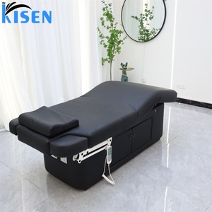 KISEN Esthetician Medical Treatment Aesthetic Salon Spa Beauty Eyelash Facial Lash <b>Bed</b> Electric Massage Table With Storage Space - Product Image 2