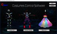 Tron Dance Software para ropa LED Control programable Traje de fibra óptica y accesorios para ropa de rendimiento de salón