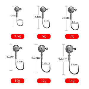 ตะขอเบ็ดตกปลา Cr17001d แบบ 2 หัวตะขอ น้ำหนัก 3.5 กรัม 14 กรัม ตะขอเบ็ดมีเงี่ยง สำหรับตกปลาแบส น้ำจืด เหยื่อตกปลา เหล็กกล้าคาร์บอนสูง - Product Image 2