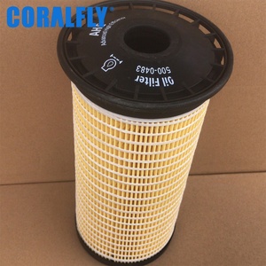 กรองน้ำมันเครื่องดีเซลรถขุด CORALFLY รุ่น 500-0480 5000480 500-0483 5000483 LF3338 สำหรับมาตรฐาน ISO/TS 16949 - Product Image 5
