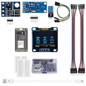 12V ESP8266 Weather Station <b>DIY</b> <b>Kit</b>: Measure Temp, Humidity & Environmental Pressure - Product Image 1