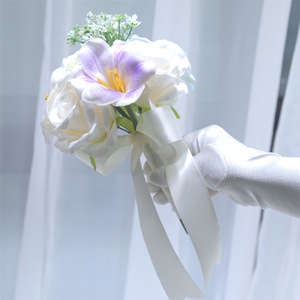 <span class=keywords><strong>Bouquet</strong></span> de mariage artificiel en tulipes, fleurs en soie, <span class=keywords><strong>bouquet</strong></span> de mariée pour la mariée, la demoiselle d'honneur, décoration de <span class=keywords><strong>cérémonie</strong></span> de mariage - Product Image 2
