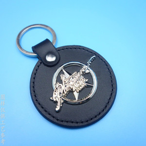 Pu Leather Metal Logo <b>Custom</b> Keychain Zinc Alloy <b>Key</b> Ring Business Gift Promotional Accessory - Product Image 3