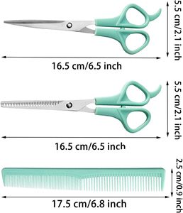 Professional Classic <b>Dog</b> Grooming Trimmer 6 Inch Pet <b>Scissors</b> 4 PCS Stainless Steel Set - Product Image 2