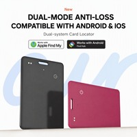 Traceur de cartes intelligent à chargement magnétique, localisateur anti-perte pour portefeuille, bagages et sac à dos compatible Apple Find My et Android