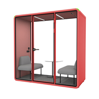 Cabine téléphonique acoustique Hecor, cabine de travail insonorisée pour bureau, cabine privée pour appels intérieurs, cabine silencieuse pour réunions, cabine d'interview