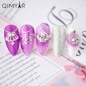 โลหะผสมโลหะผสมสี3D ที่มีขนาดแตกต่างกันผสมรูปผีเสื้อโลหะผสมเสน่ห์สำหรับเล็บเทียม - Product Image 3