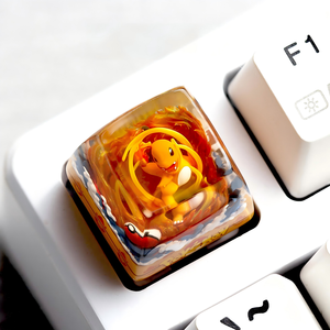 Ensemble de touches de clavier mécaniques en résine imprimées en 3D, style Pokémon, PBT Doubleshot, usinées par CNC - Product Image 3