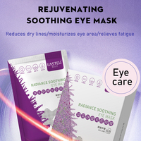 Produsen menjual masker hidrogel antikeriput penutup mata bebas serat Hitam Masker hidrogel