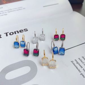 Dylam Trendy Stud Women Luxury Jewelry Cubic Zirconia 925 <b>Sterling</b> <b>Silver</b> Teardrop <b>Dangle</b> <b>Earring</b> Butterfly <b>Earrings</b> - Product Image 5