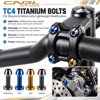 RuiLi OEM ODM Vis à tête hexagonale en alliage de titane TC4 M5 M6, boulon en titane coloré, fixateur, fournisseur en gros
