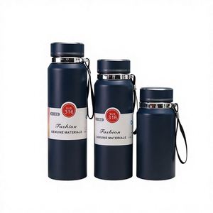 Wholesale Large Capacity Eco-Friendly Travel Stainless Steel Insulated Cooling & Heating Water <b>Bottle</b> Flask Kettle With Rope - Product Image 1