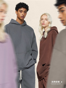 Felpa in Pile da Uomo Autunno Inverno 345g con Motivo a Cuore, Marca <span class=keywords><strong>di</strong></span> Moda, Felpa con Cappuccio Ispessita Stile Americano High Street - Product Image 2