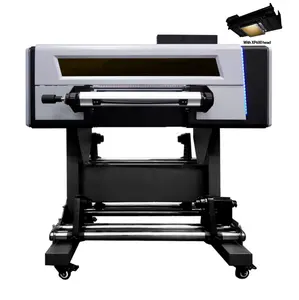 यूवी डीटीएफ प्रिंटर प्रिंटिंग 4 एक्सपी600 हेड्स डीटीएफ यूवी प्रिंटर मशीन