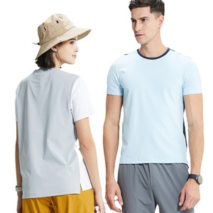 Özel Logo 100% Polyester açık spor T-Shirt moda basit 160gsm hızlı kuru güneş koruyucu ve antibakteriyel baskı desen - Product Image 5