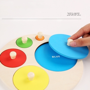 <span class=keywords><strong>Puzzle</strong></span> con pioli a forma di Montessori tavola in legno a più forme con manopola <span class=keywords><strong>Puzzle</strong></span> per la prima educazione di forma dai colori vivaci - Product Image 3