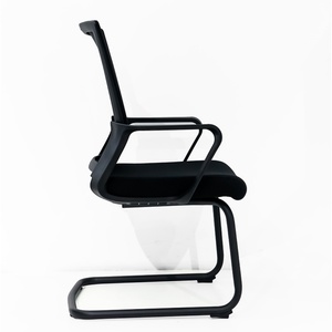 Chaise de bureau moderne pivotante avec roulettes et accoudoirs, en maille, pour conférence, réunion, formation, salle d'attente, personnel et gaming - Product Image 2