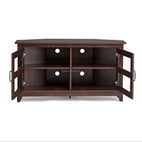 Moderner Bauernhaus Holz Ecke TV-Ständer mit Lagerung Universal Flach bildschirm TV-Rack für Wohnzimmer Schlafzimmer Hotel Verwendung