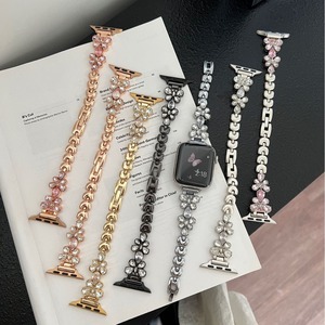 Correa de Repuesto para Reloj con Incrustaciones de Diamantes de Lujo para Mujer, Compatible con <span class=keywords><strong>IWatch</strong></span> 10, <span class=keywords><strong>IWatch</strong></span> 38/40/41mm, 42/44/45mm - Product Image 1