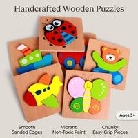 Puzzle en bois 3D de dessins animés, animaux et véhicules, puzzle à emboîter, jouet éducatif Montessori pour l'apprentissage précoce des tout-petits, des enfants et des adolescents