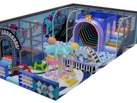 Aire de jeux intérieure personnalisée pour enfants avec thème Château Coquin, en matériau ABS, capacité de 500 kg, certifiée ISO9001 pour les enfants