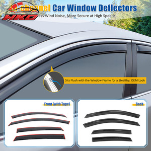 Déflecteurs de vitres en acrylique pour Nissan Altima 13-18 berline, 4 pièces - Intégrés au profil de la fenêtre - Product Image 2