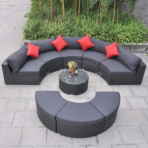 Ensemble de canapés en rotin tressé pour l'extérieur, confortable, pour patio - Product Image 4