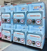 Máquina Expendedora de Juguetes en Cápsulas Gacha Gachapon Automática de Doble Plataforma, Económica, Operada con Monedas, para Juguetes de 100-120 mm, Marca WANGERBAO