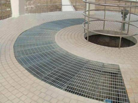 Grille en acier inoxydable galvanisée à chaud, plateforme de passage extérieure industrielle, revêtement de sol antidérapant