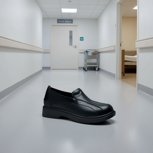 Dr. Hosue 1021 Scarpa infermieristica per adulti, nera, in PVC, slip-on, accessorio per uniforme ospedaliera - Product Image 2