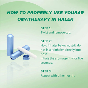 Thân Thiện Với Môi Cấp Thực Phẩm Nhôm Bột Giấy Đúc Ống Hít Di Động Tinh Dầu Hương Thơm Thảo Mộc Mũi Lá <span class=keywords><strong>Container</strong></span> Thuận Tiện - Product Image 4