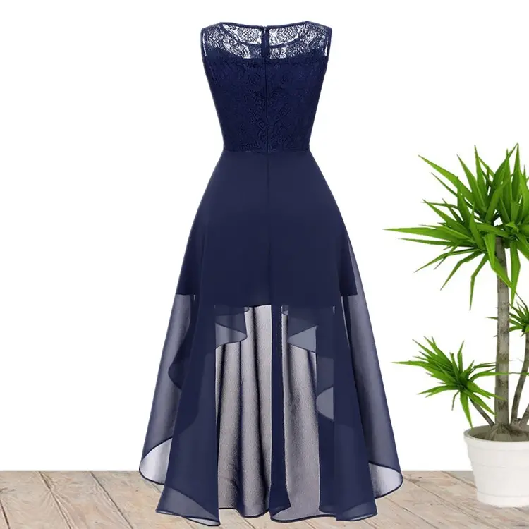 2021 High Quality Lace Chiffon Stitch Party Evening Formal Dresses For Women Wholesale China