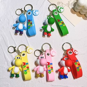 Vente flash - Porte-clés mignons en PVC 3D <span class=keywords><strong>Mario</strong></span> Bros pour cadeaux de fête - Porte-clés en PVC 3D de dessins animés Super Marios Bros - Champignon Luigi Yoshi - Product Image 3