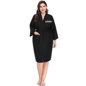 Bata de Peluquería Profesional Térmica e Impermeable para Mujer, con Logotipo Personalizado, para Cuello Alto, para Clientes de Belleza, Kimono de Peluquería, Spa, Salón - Product Image 4