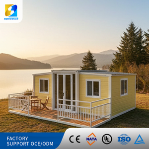Steel Frame Luxury Expandable Foldable Container <b>House</b> with Customizable Size for Remote Area Housing Mall & School Use - Product Image 1