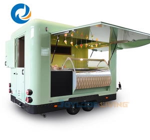 รถเข็นขายอาหารขนาดเล็กสำหรับใช้กลางแจ้งรถขายอาหารแฮมเบอร์เกอร์ฮอทดอกกาแฟไอศกรีมรถเข็นขายอาหาร - Product Image 1