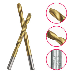 Jeu de forets hélicoïdaux HSS revêtus de titane OEM 1,5-6,5 mm pour le bois et le métal, outils de travail du bois électriques, foret pour découper des trous - Product Image 2